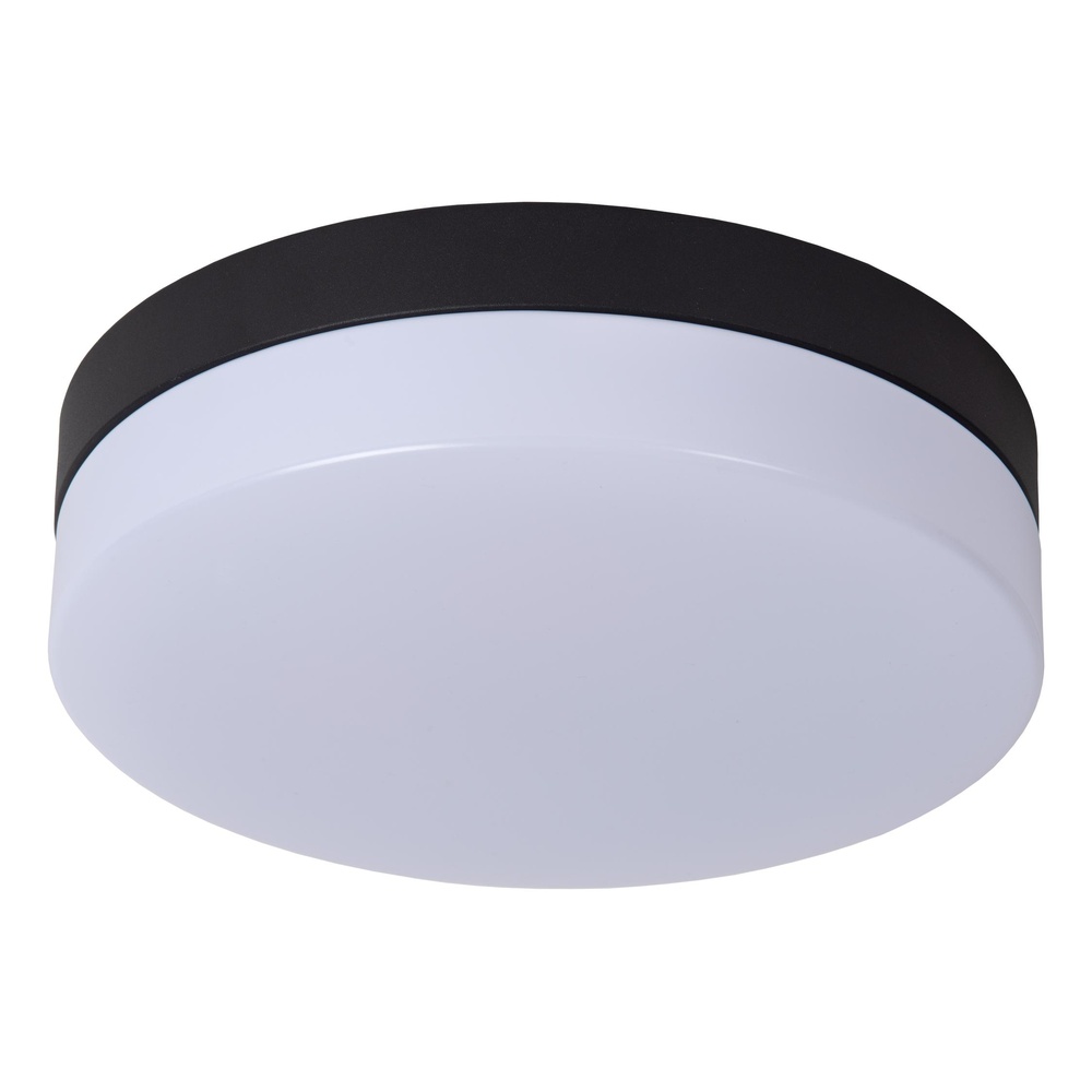 Lucide PlafonniereBiskit Ø 23cm - IP44 zwart - 79111/24/30